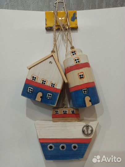 Деревянные игрушки на елку