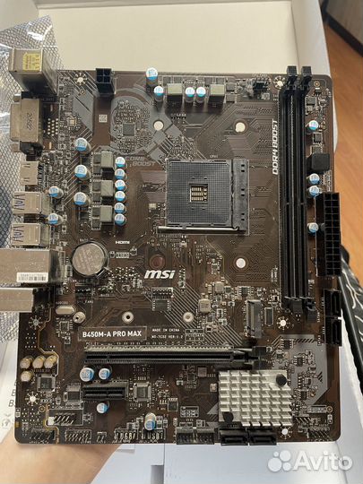 Материнская плата msi b450m-a pro max