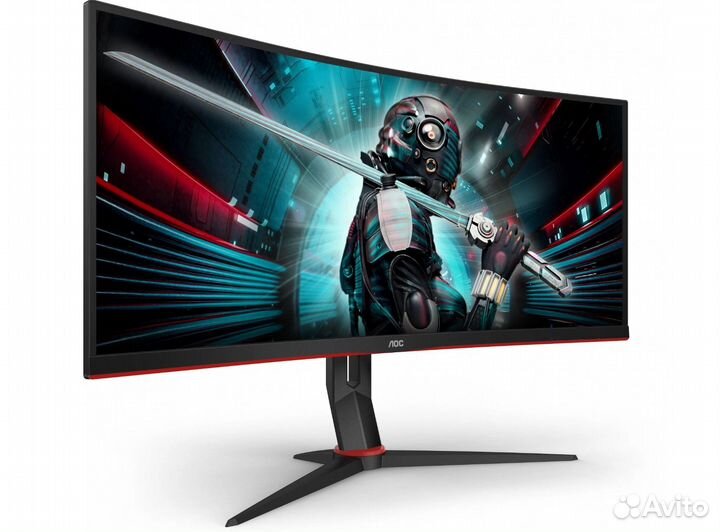 Монитор AOC CU34G2X/BK, 3440x1440, 144 Гц