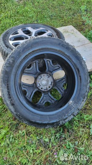 Литые диски r17 5x114 3 с резиной зимней 215/60