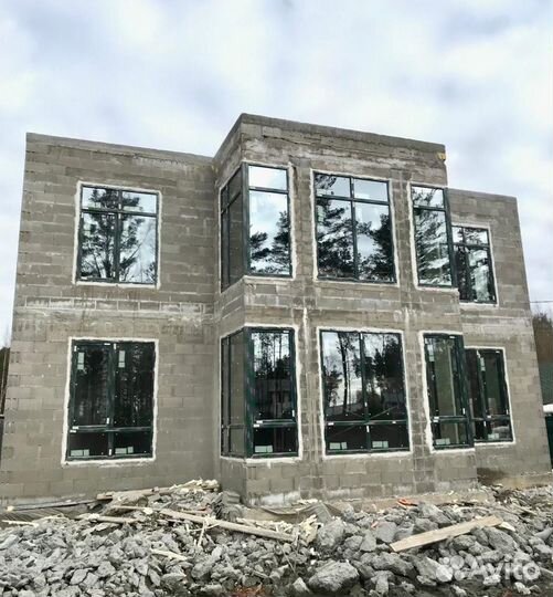 Монтаж Установка окон пвх остекление коттеджей