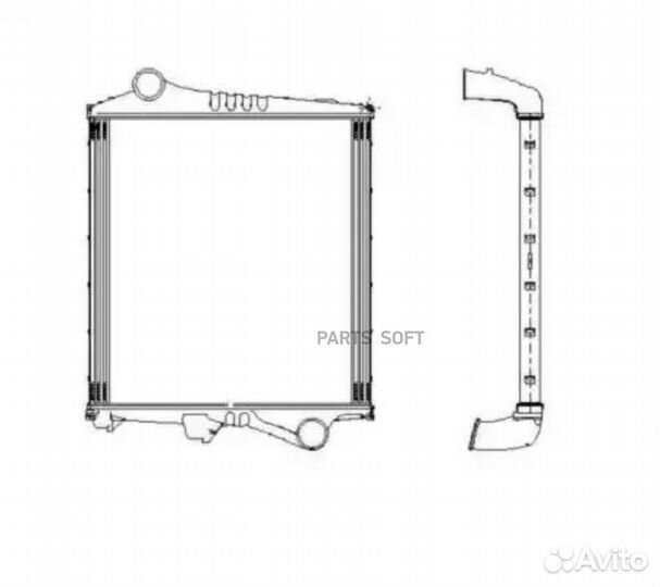NRF 309304 NRF 309304 интеркулер 910x897x62 \Volvo