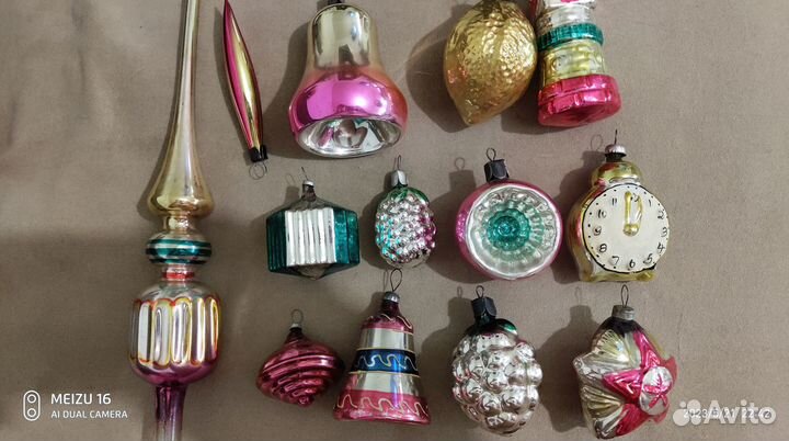 Новогодние елочные игрушки СССР