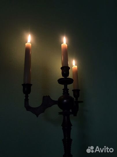 Подсвечник латунь