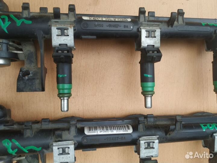 Ford Focus 2 рейка топливная форсунка