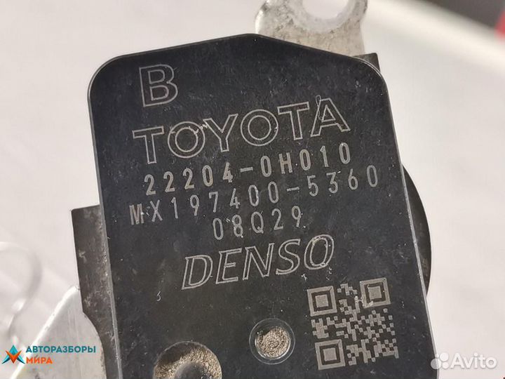 Расходомер воздуха Toyota Venza рест. 2014