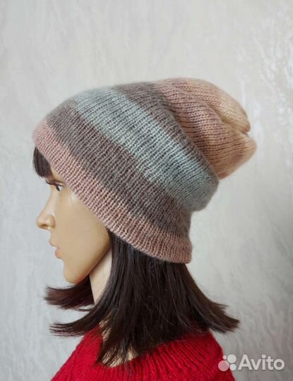 Шапки вязаные, ручная работа