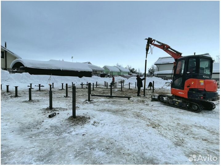 Винтовые сваи для фундамента под ключ