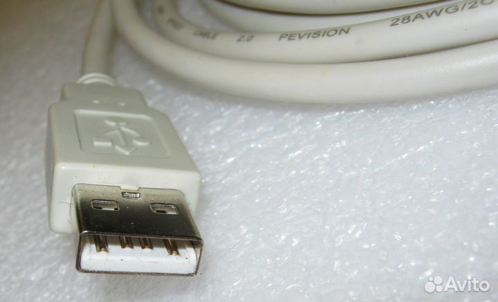 USB кабель принтера 2.0 A (AM) - USB B (BM) - 1.8м