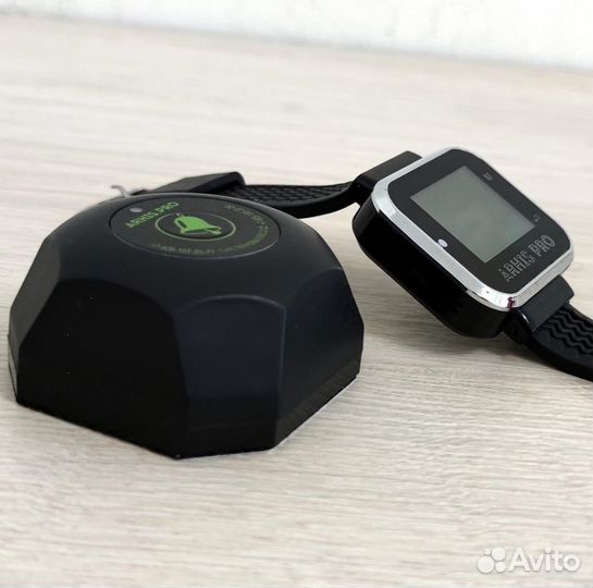 Кнопка вызова официанта модель Бургер с часами