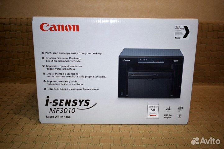 Мфу canon лазерный MF 3010 Новый