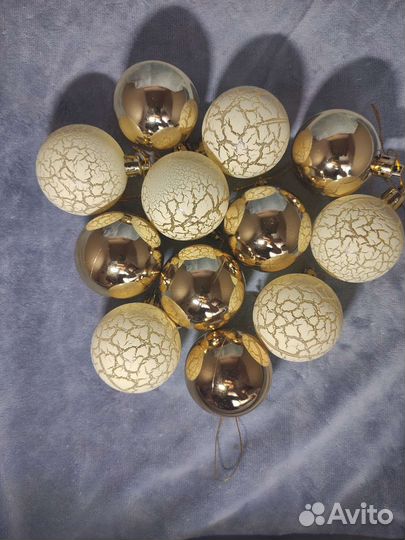 Набор Новогодних игрушек на ёлку 12шт