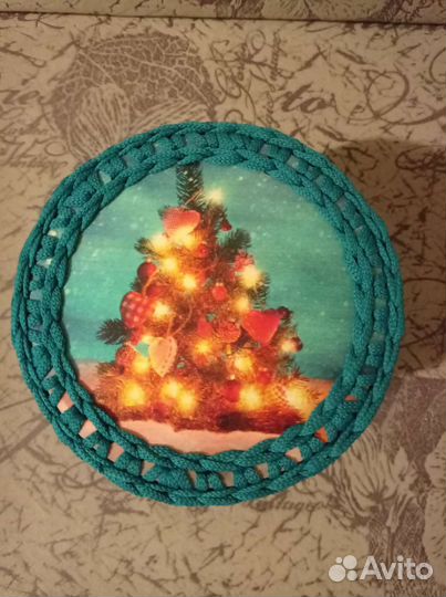 Корзинка из полиэфирной нити