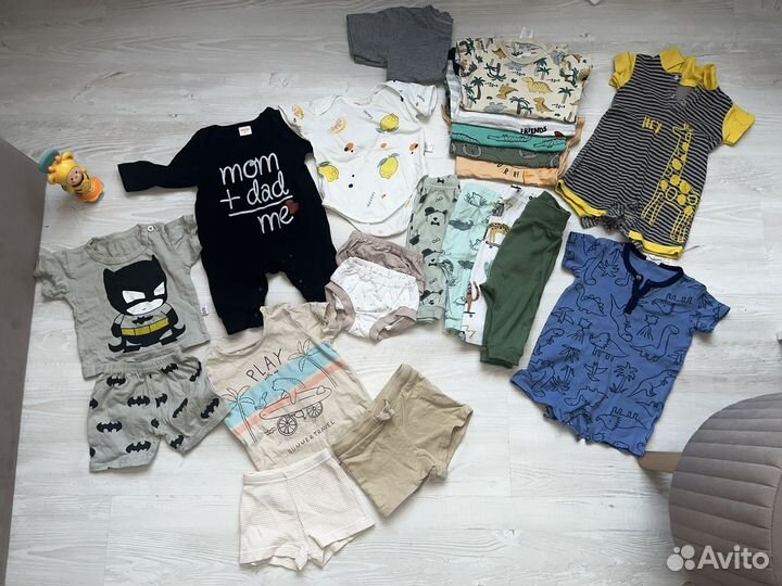 Детские вещи пакетом на лето 68 74 80