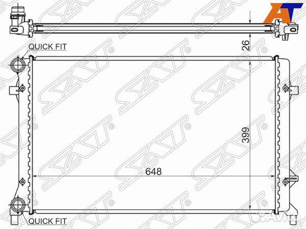 Радиатор volkswagen EOS