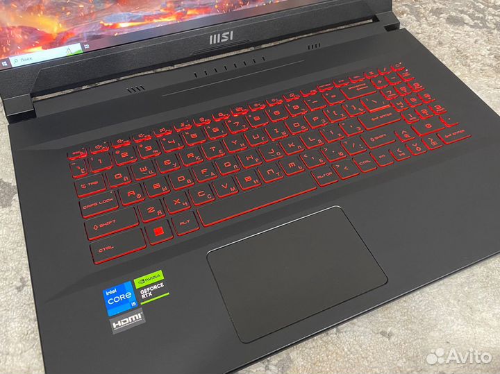 Новый игровой MSI 17,3 144гц/RTX2050/SSD
