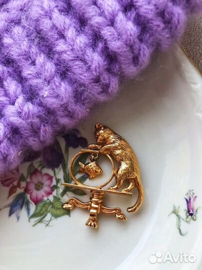 Винтажные броши животные птицы avon art givenchy