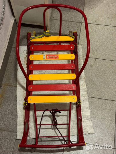 Санки с колесами ника