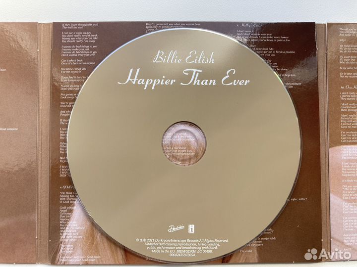 Billie Eilish - Happier Then Ever (cd)