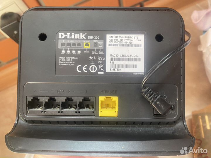 Wi fi роутер D-Link dir-300