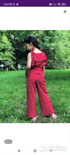 Комбинезон летний для девочки 140 134