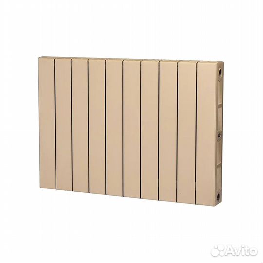 Радиатор биметаллический Rifar Supremo 500 мм 10 секций 3/4 боковое подключение бежевый