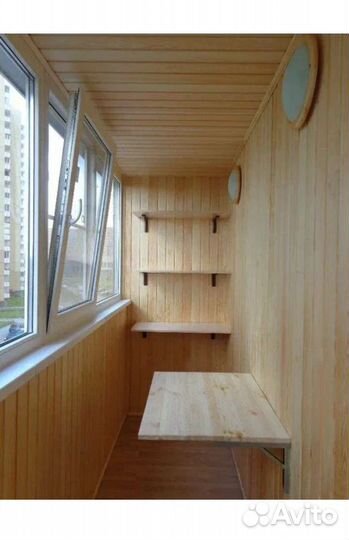 Обшивка балконов, установка окна пвх