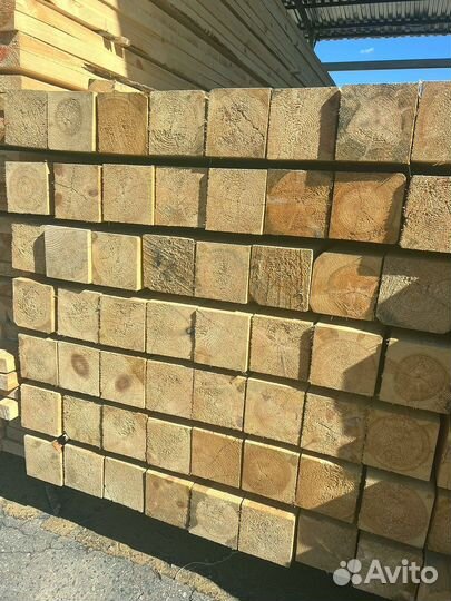 Брус обрезной 100х200х6000мм