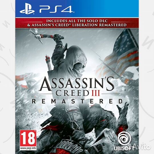 Assassin's Creed III Remastered PS4, русская верси