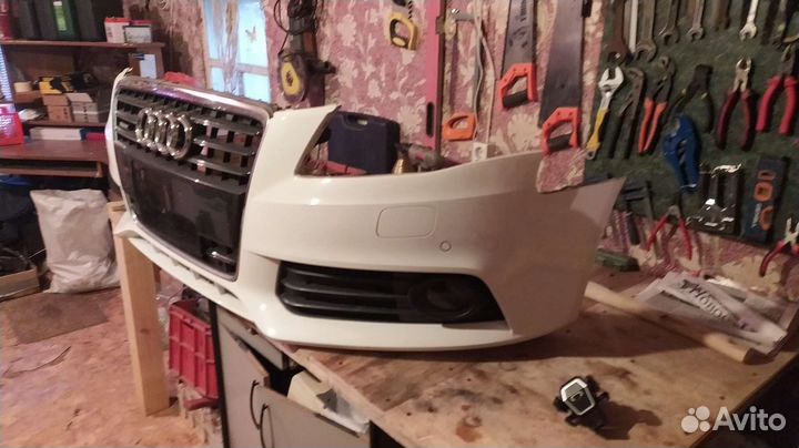 Передний бампер ауди а4