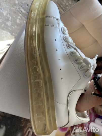 Кожаные кроссовки mcqueen