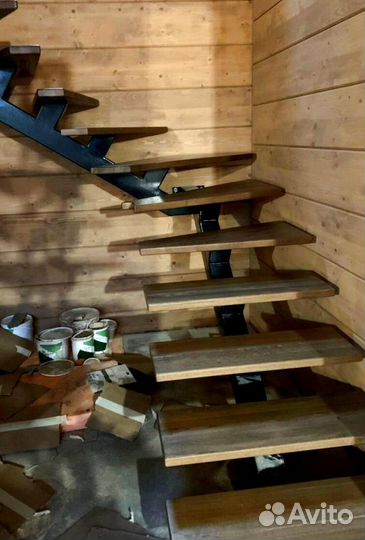 Лестницы г-образные под ключ