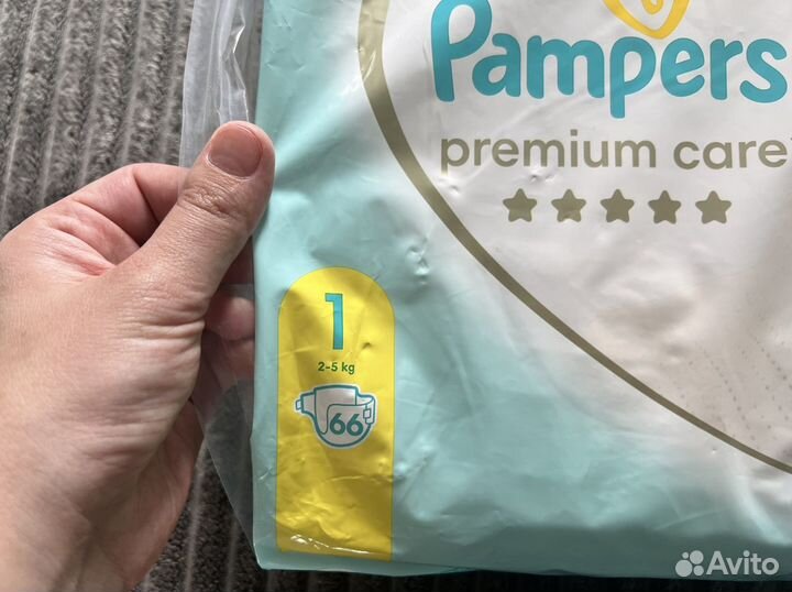 Подгузники pampers premium care 1
