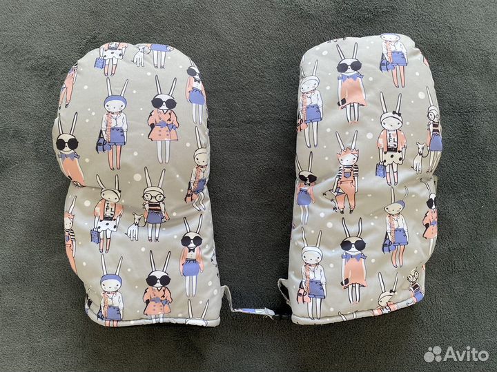 Конверт и рукавички для коляски мимими