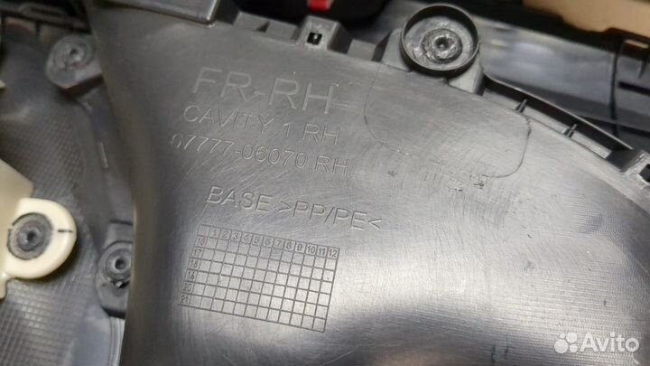 Дверная карта Toyota Camry XV70, 2019