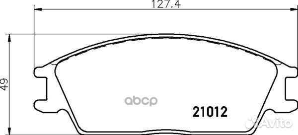 Колодки тормозные дисковые перед NP6031 NIS
