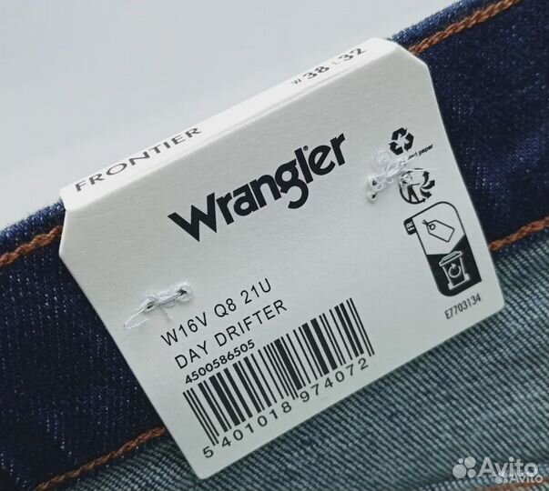 Джинсы мужские Wrangler W38L32 original новые