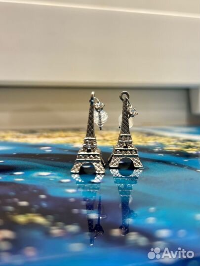 Сережки Эйфелева башня