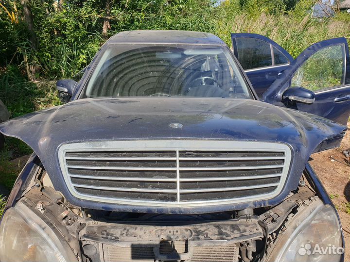 Капот мерседес w220 оригинал синий дорестайл дорес