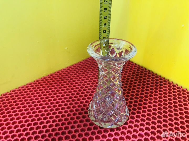 Z.8251 вазочка стеклянная, декоративная, винтаж