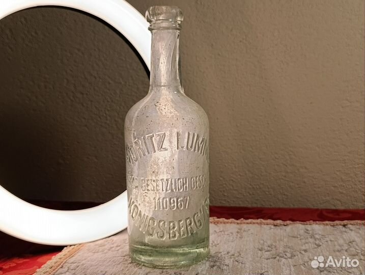 Бутылка Moritz Lumna раскопок Königsberga