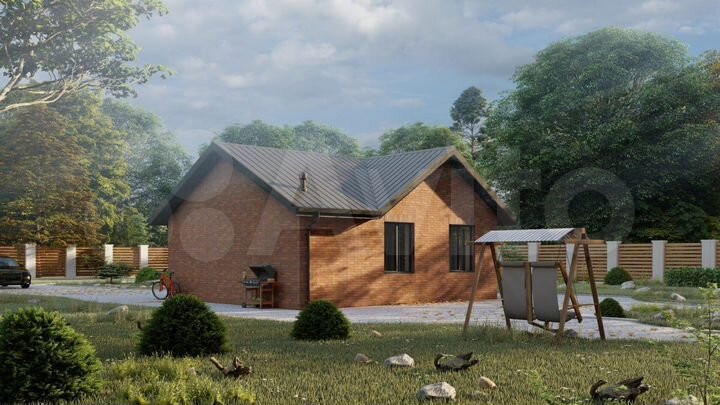 Дом 62 м² на участке 5 сот.