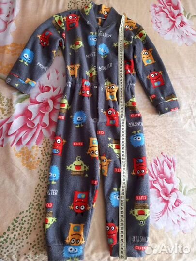 Флисовый комбинезон-поддева