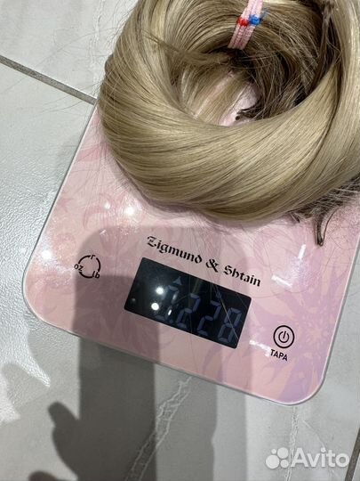 Волосы для наращивания 228 грамм блонд