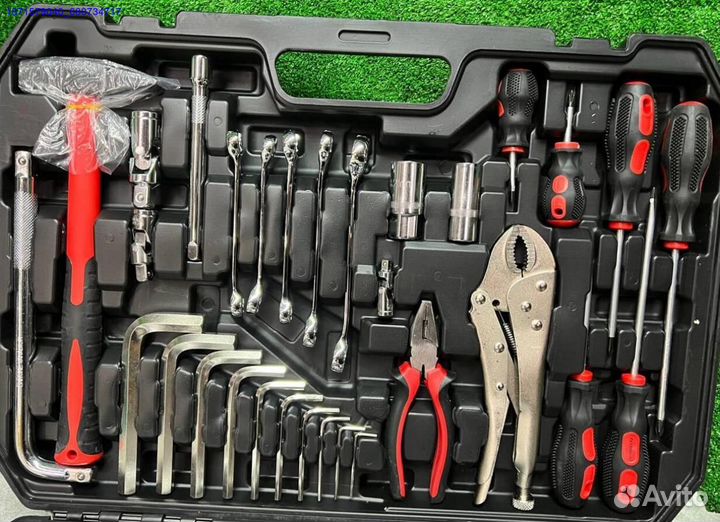 Набор инструментов 150 предметов с молотком (Арт.64582)