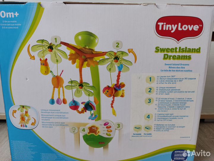 Мобиль музыкальный Tiny love Остров сладких грёз