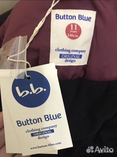 Новая зимняя куртка на мальчика button blue