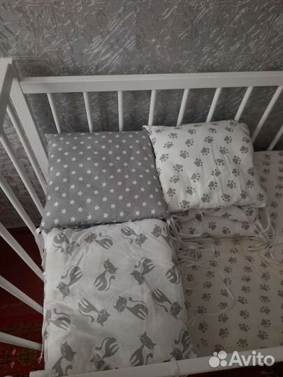 Бортики в детскую кроватку бу