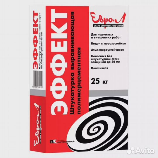 Штукатурка Евро-Л «Эффект» полимер-цементная, 25 к