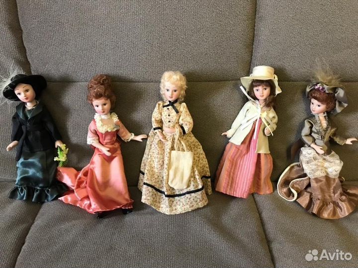 Фарфоровые куклы дамы эпохи